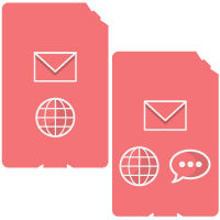 SMS付きSIM / データ通信専用SIM